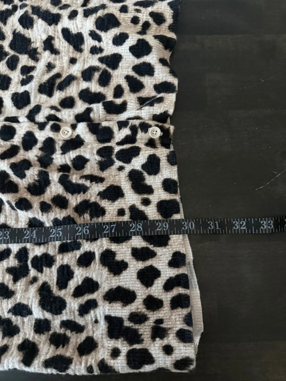 Torrid Neutral Leopard Print V Neck Cardigan Size 0X